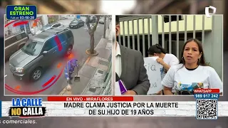 Mother seeks justice for the death of her 19-year-old son in Miraflores