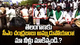 Nellore | తెలంగాణకు సీఎం చంద్రబాబు అమ్ముడుపోయారా! మా నీళ్లు మాకివ్వండి.? | YCP Protest | Prime9