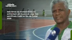 Six Master40+ teams face off for a spot in the 2026 Copa Sertão de Futsal semifinals