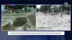 Heavy downpour and hail cause flooding and emergencies in Quito