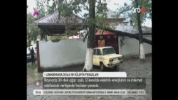 Güclü külək və leysan yağış Lənkəranda fəsadlar yaratdı