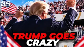 Trump GOES WILD as MASSIVE USA CHANTS ERUPT during his PRESIDENTS CUP ENTRANCE