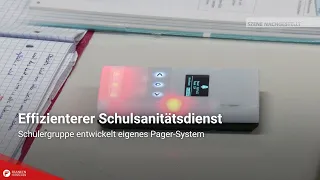 Effizienterer Schulsanitätsdienst: Schülergruppe entwickelt eigenes Pager-System