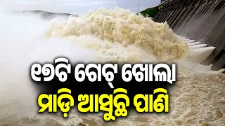 ହୀରାକୁଦର ୧୭ଟି ଗେଟ୍ ଖୋଲା ମାଡ଼ି ଆସୁଛି ପାଣି  | Kalinga TV