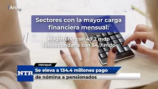 Pension payroll payment increased