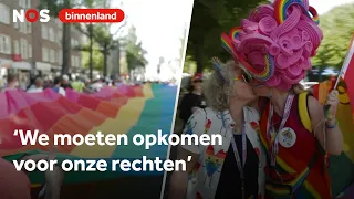 Thousands of people walked in the WorldPride March