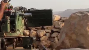 جانب من المعارك التي تخوضها قوات الجيش ضد المليشيات الإنقلابية بالجوف