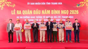 Phó Bí thư Tỉnh ủy Trịnh Tuấn Sinh dự lễ ra quân đầu năm | Truyền hình Thanh Hóa