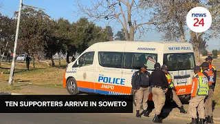 Supporters arrive at Soweto march: Thokoza Park to UBC, police stand ready | WATCH