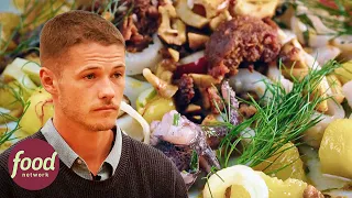Chef Collapses After Terrifying Ocean Dive Challenge | Chopped: Castaways