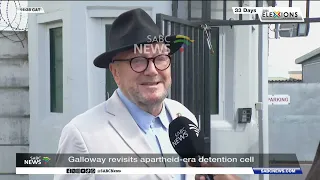 Galloway revisits apartheid-era detention cell