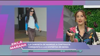 The contrast-sleeved top wins over fashion experts | In the Morning