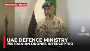 UAE Defence Ministry says 186 missiles, 812 drones launched from Iran