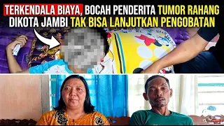 TERKENDALA BIAYA, BOCAH PENDERITA TUMOR RAHANG DIKOTA JAMBI TAK BISA LANJUTKAN PENGOBATAN.