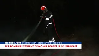 Marseille naval firefighters are still working to extinguish the fire in Gironde
