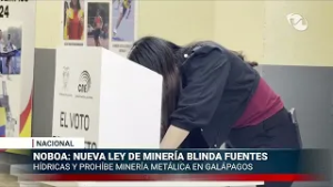 Noboa defiende leyes urgentes: menos "pipones" en los GAD y cero minería metálica en Galápagos