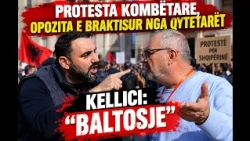 PËRPLASJE LIVE! Këllici shpërthen: “Po e vrisni protestën, qesharake! Mos hidhni baltë!”
