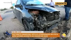 DRIVER ABANDONS VEHICLE STRANDED ON THE ROAD