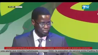 President Diomaye Faye to the young members of the Advisory Council: "Tell me what the reports do...