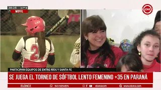 +35 Women's Slow Pitch Softball Tournament Underway in Paraná