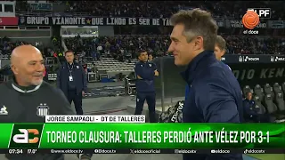 Sampaoli analyzed Talleres' defeat against Vélez and spoke about "improving the players"