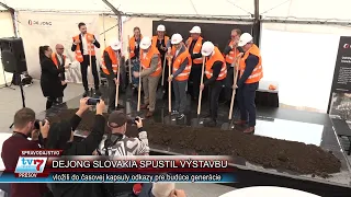 Dejong v Prešove spustil výstavbu nového závodu