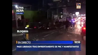 Trailer set on fire and people injured during protests in Río Hondo, Zacapa