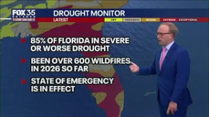 Orlando weather: Wildfire threat, drought, and cold temperatures