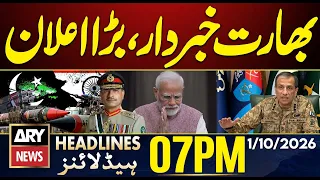 PTI Long March | Warning to India: Major Announcement | ARY News 7 PM Headlines | 1st Oct 2026