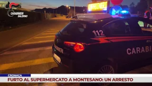CRONACA. FURTO AL SUPERMERCATO A MONTESANO: UN ARRESTO