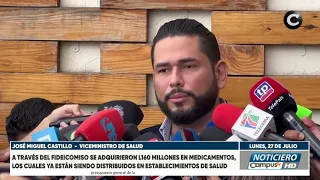 Deputy Minister of Health, José Miguel Castillo, confirms purchase and start of medication distri...