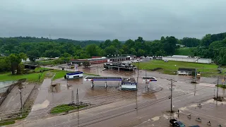 Aftermath of flooding across Surry County