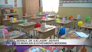 "DR. ILIE LAZĂR" SCHOOL EQUIPPED WITH MODERN FURNITURE AND EQUIPMENT