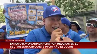 ADP marcha en Hato Mayor por mejoras educativas