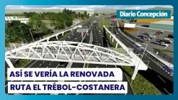 Así se verá el Eje Jorge Alessandri con terceras pistas y viaducto en el Gran Concepción