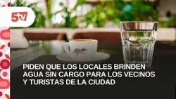 PROPOSAL FOR BARS TO PROVIDE FREE WATER TO LOCALS AND TOURISTS IN THE CAPITAL | COUNCILWOMAN SAND...