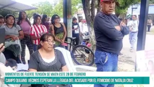 SALTA - Campo Quijano: vecinos esperan la llegada del acusado por el femicidio de Natalia Cruz