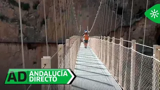 Andalucía Directo | New suspension bridge at the Caminito del Rey, the longest in Spain