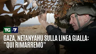 Gaza, Netanyahu on the Yellow Line: "We will remain here"