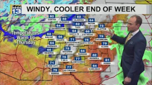 Winds pick up with warmer temperatures Thursday