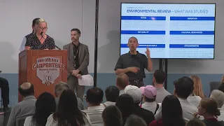 Hundreds protest Amtrak’s plan to move maintenance facility further south