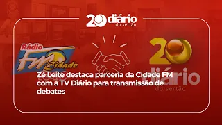 Zé Leite highlights Cidade FM and TV Diário partnership for debate broadcast