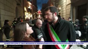 NUMERI RECORD E TANTI MESSAGGI DI RINGRAZIAMENTO PER LA PROCESSIONE IN TV E ONLINE