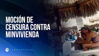 Moción de censura: ministro de Vivienda se defiende por viaje a Santa Marta