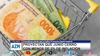June inflation projected to close at under 2%