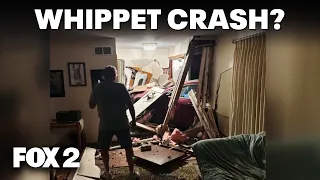 Car crashes into Metro Detroit home, driver accused of inhaling whippets