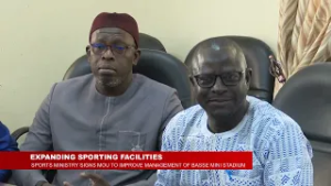 MINISTRY OF YOUTH AND SPORTS SIGNS MOU BASSE AREA COUNCIL