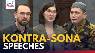 FULL - Senators Alan, Robin, Pia, tutol sa ilang pahayag ni Pres. Marcos Jr. sa SONA 2026 | GMA News