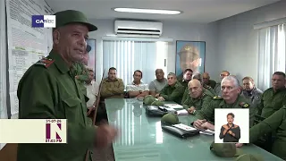 Díaz-Canel checks preparation in Havana's defense zones