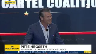 Secretario de Guerra Pete Hegseth anuncia inversión histórica de Estados Unidos a sus aliados